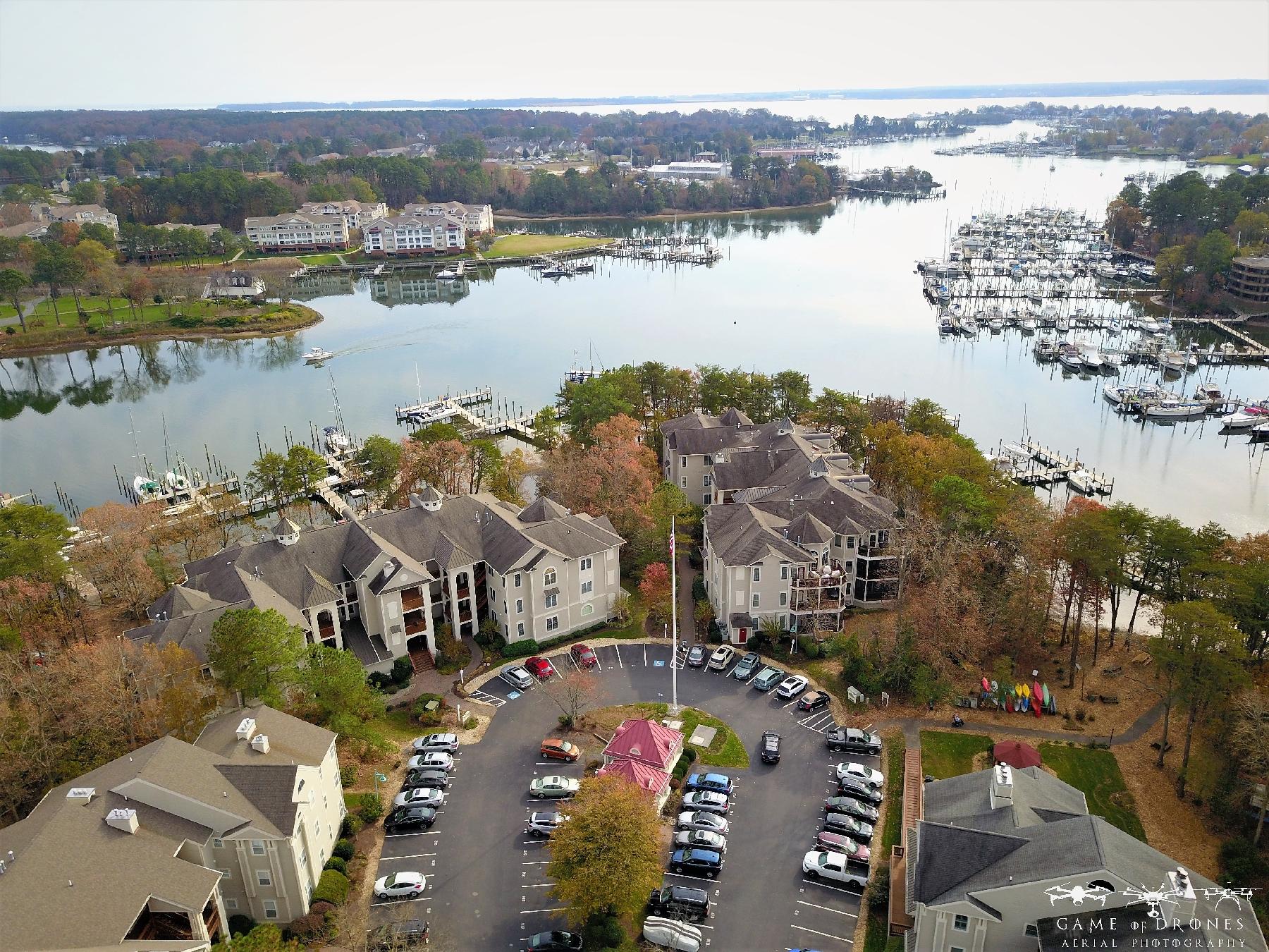 Aerial view of the community